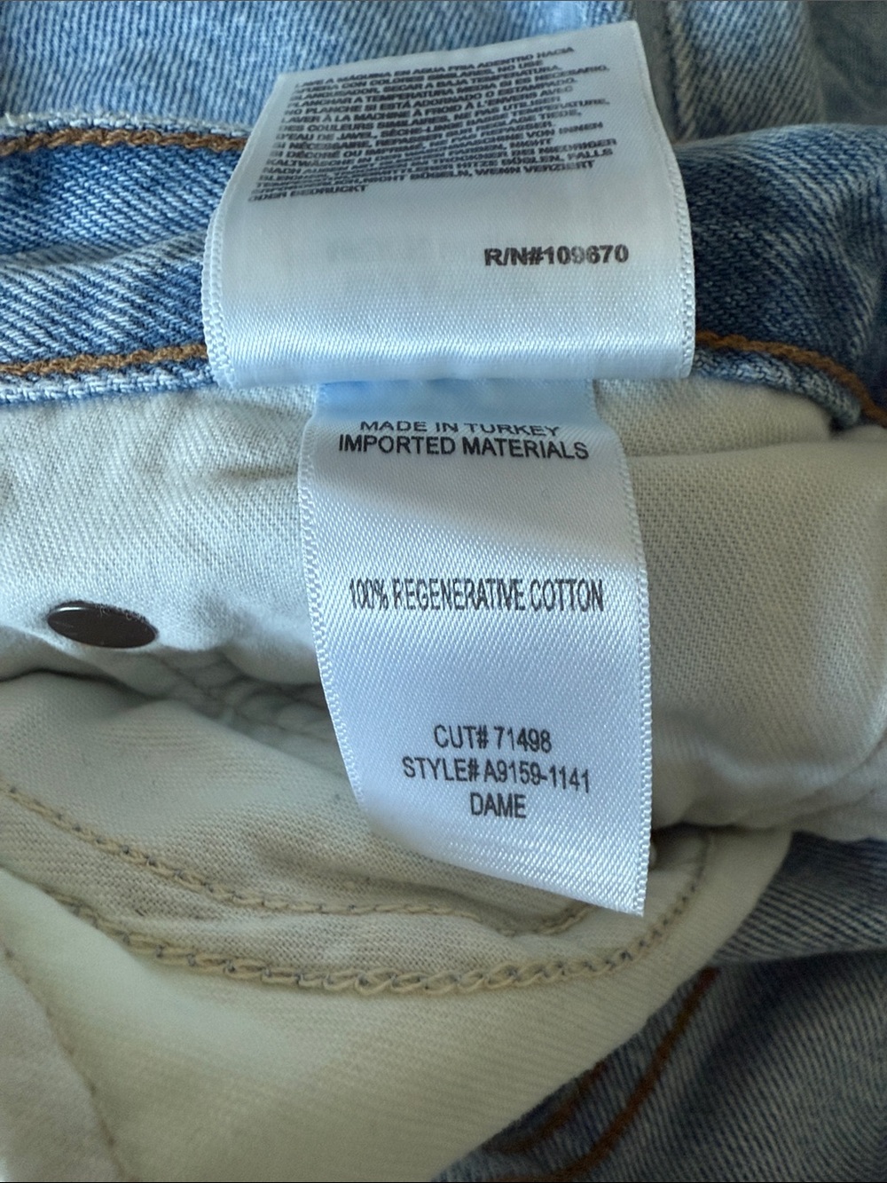 Agolde Dame High Rise Wide Leg Jeans in Showdown - Picture 5 of 5